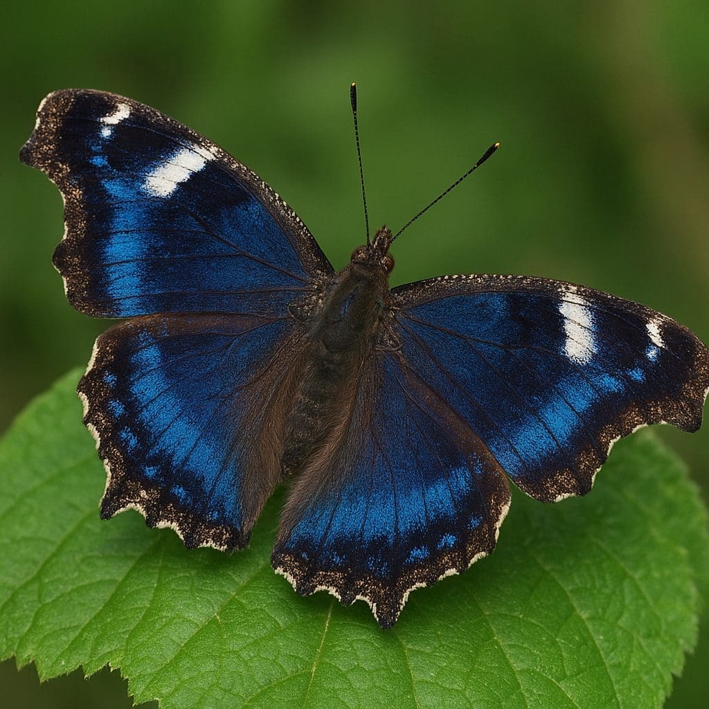 Nymphalis cyanomelas