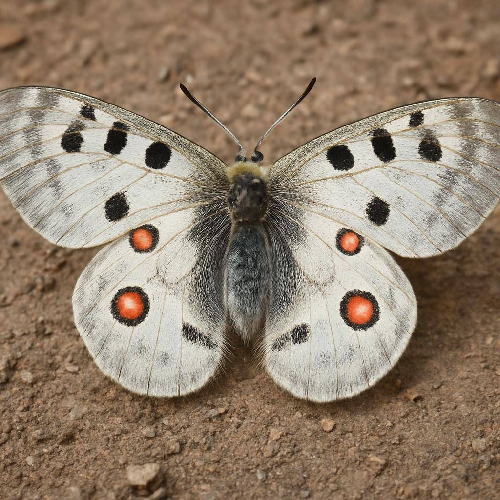 Niepylak apollo – Parnassius apollo