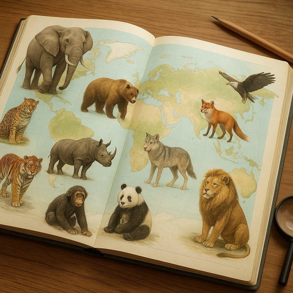 Atlas zwierząt świata jako źródło wiedzy o faunie wszystkich kontynentów