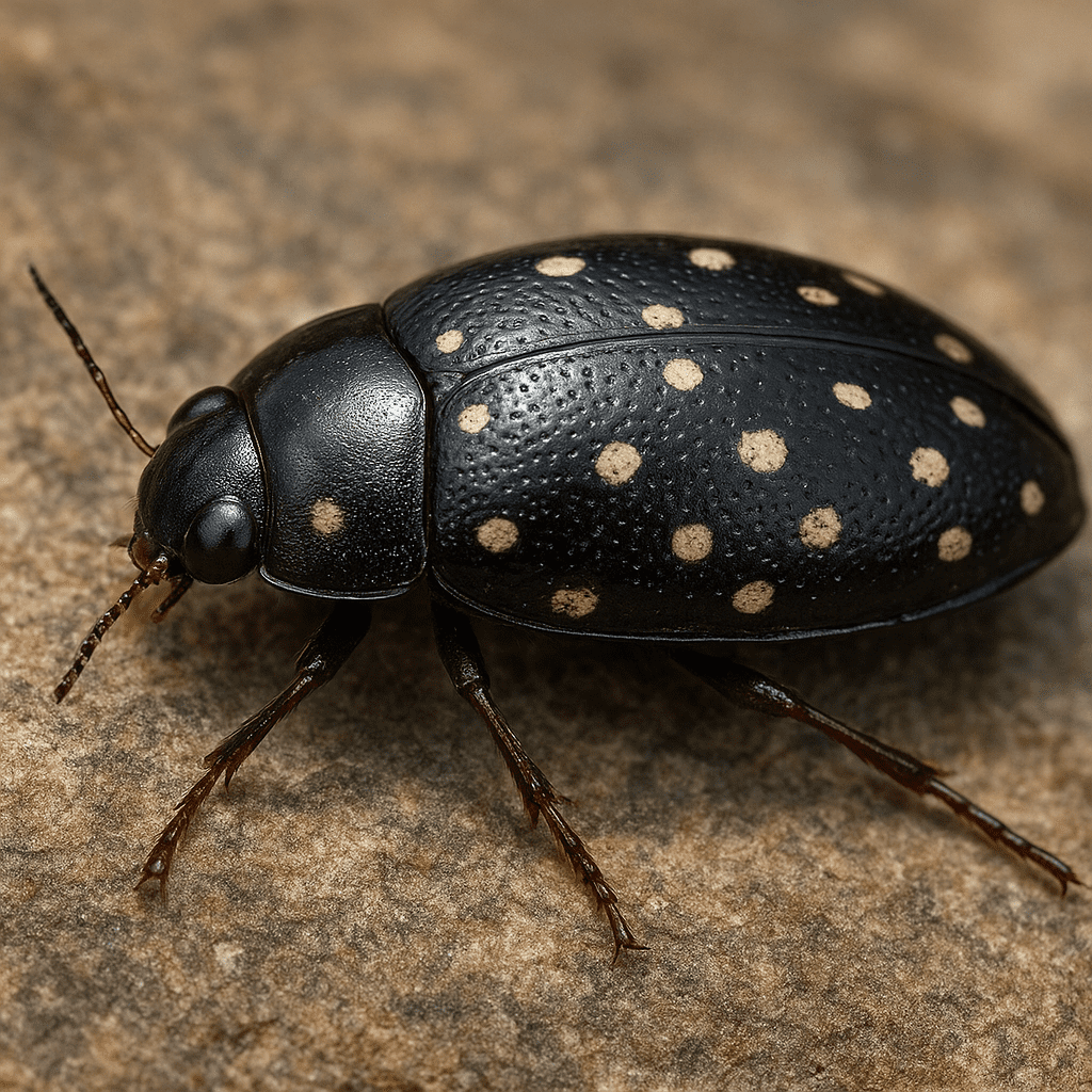 Krętak plamisty – Gyrinus dejeani – krętaki