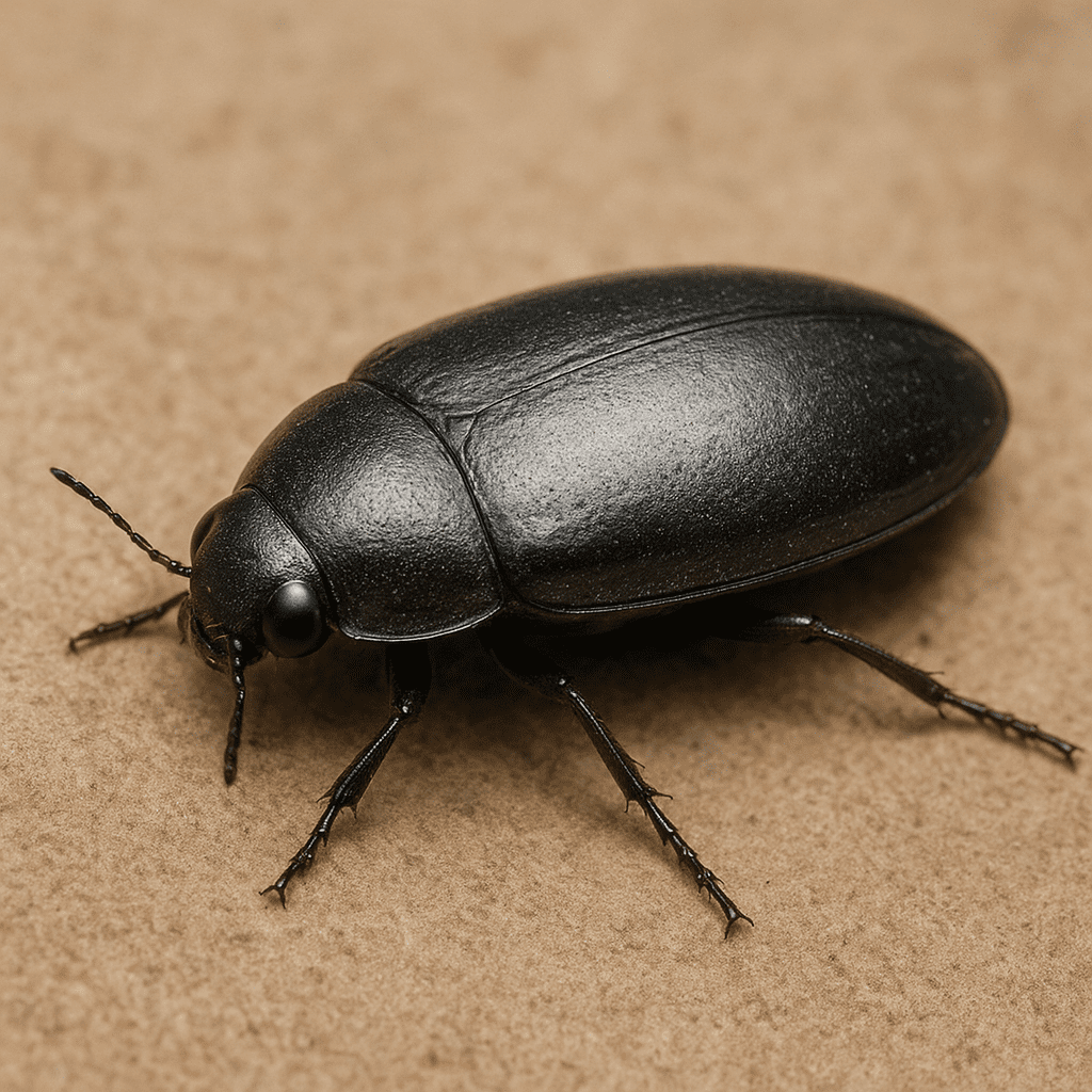 Krętak srebrzysty – Gyrinus metallicus – krętaki