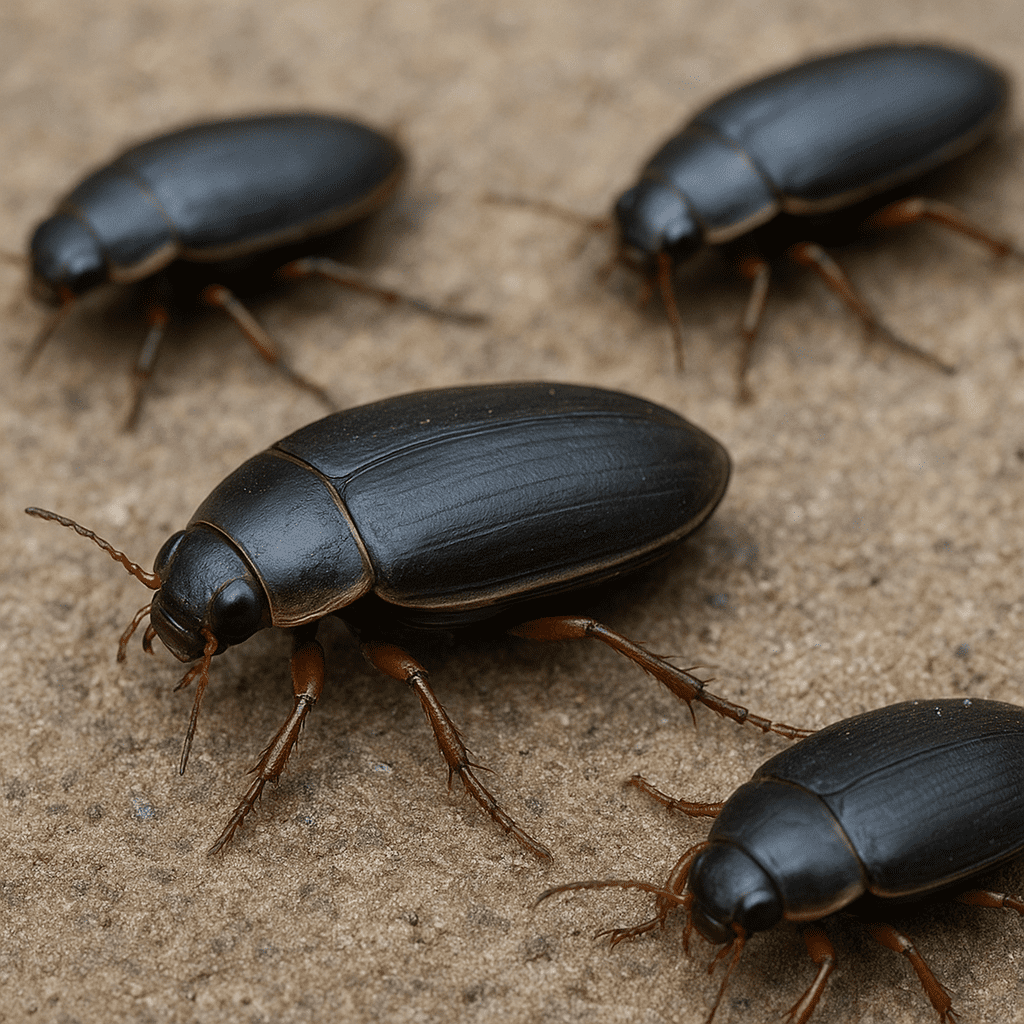 Gyrinus orientalis – krętaki