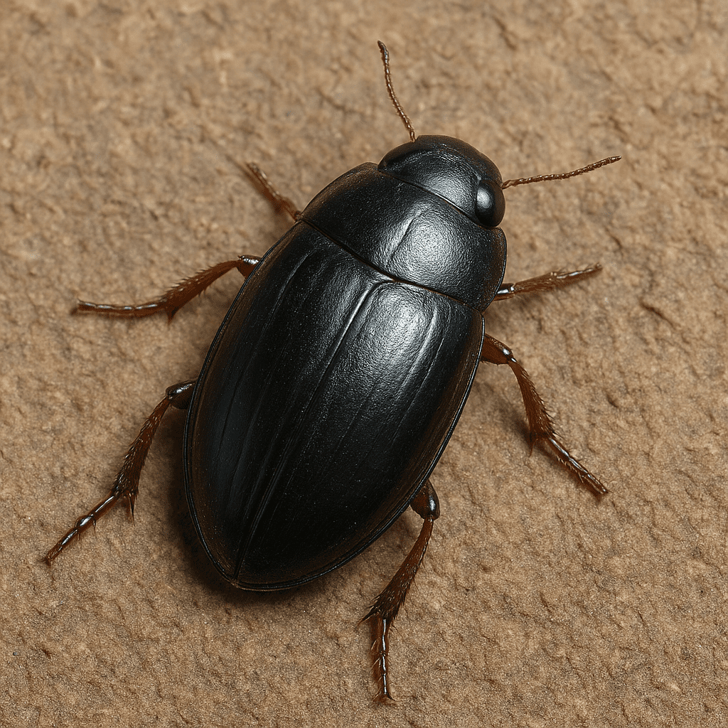 Gyrinus bicarinatus – krętaki